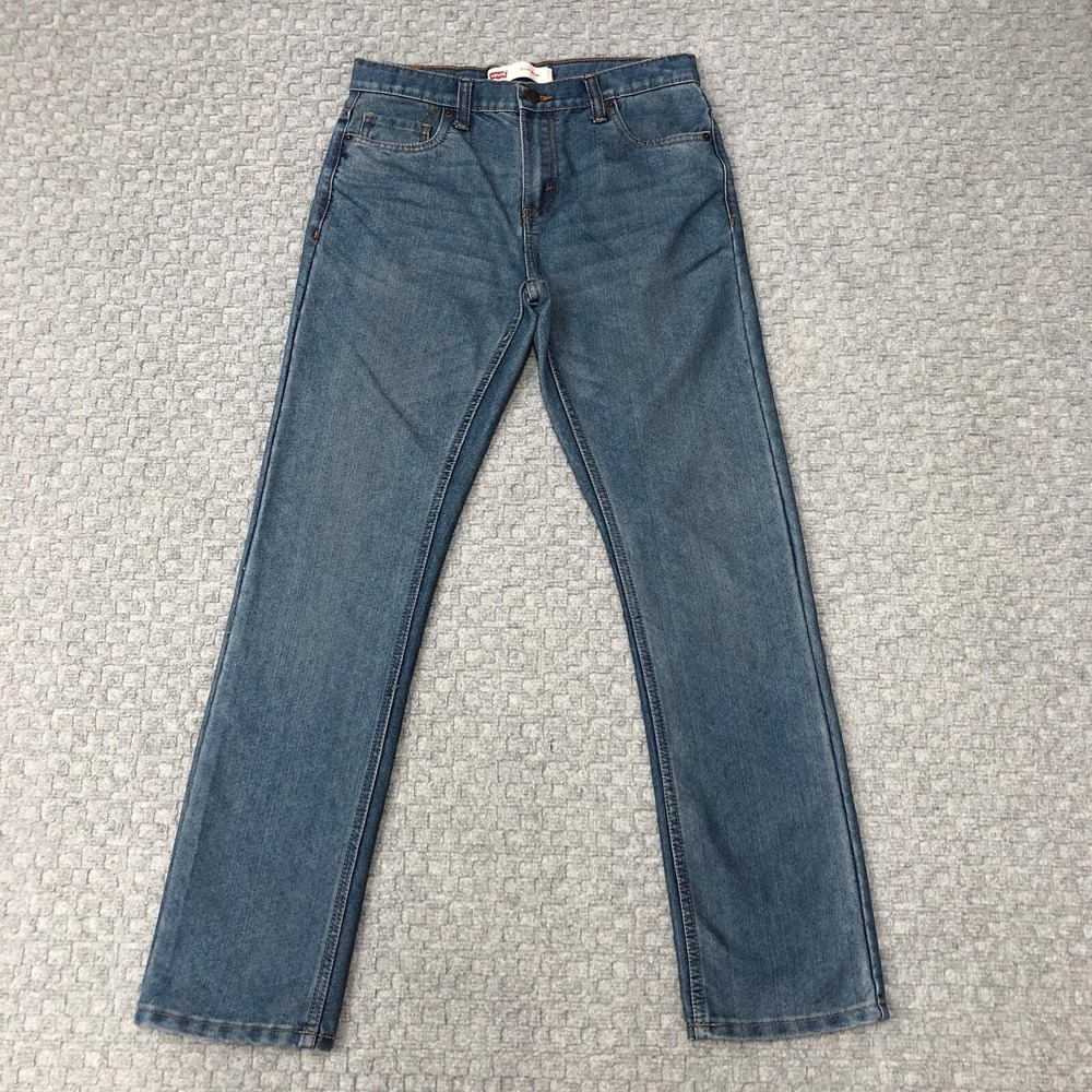 Levi's 511 Jeans Boys 18 Regular Blue Slim Adjustable Waist Denim Youth 30x30